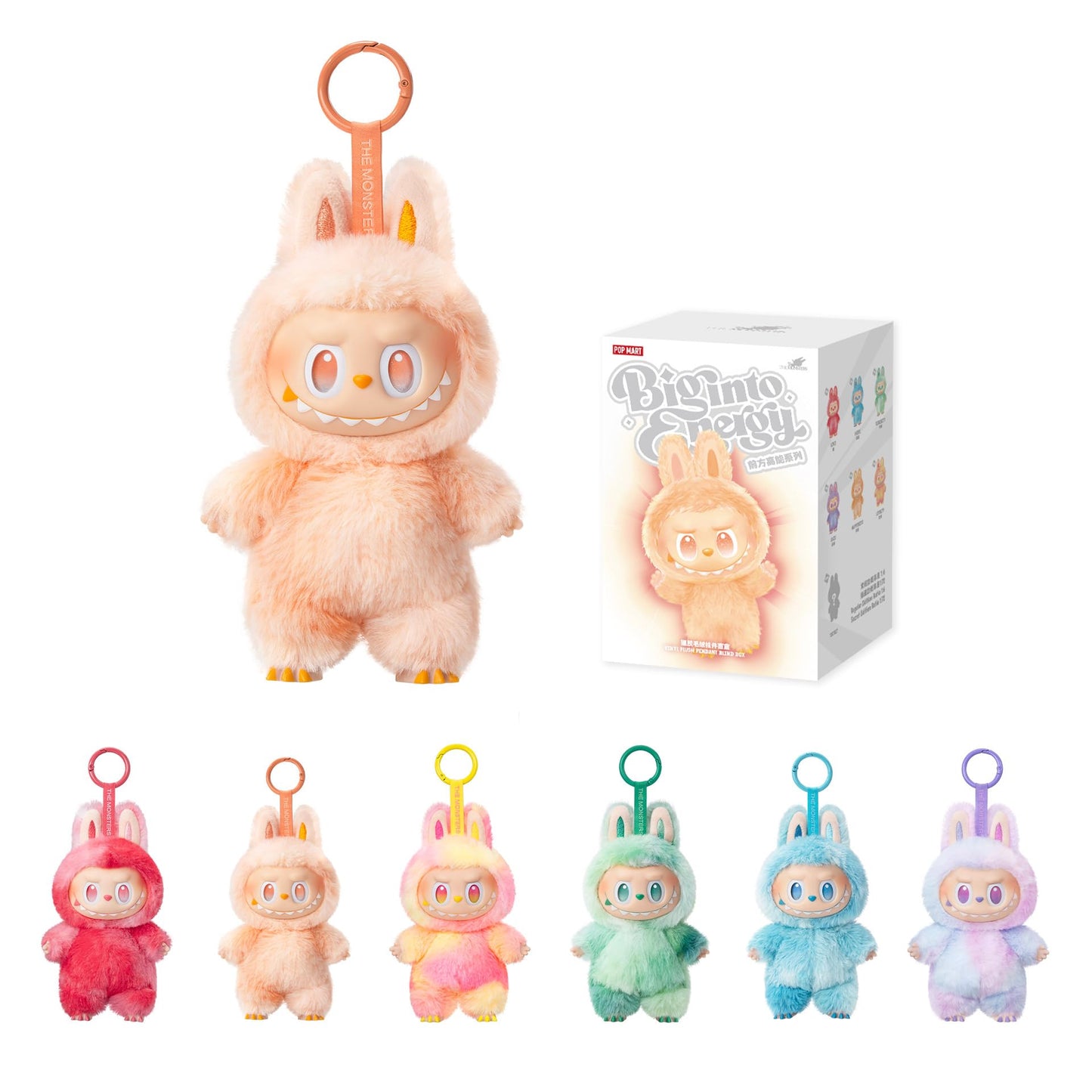 Pop Mart Labubu The Monsters Big into Energy Series Vinyl Plush Pendant Sealed Case