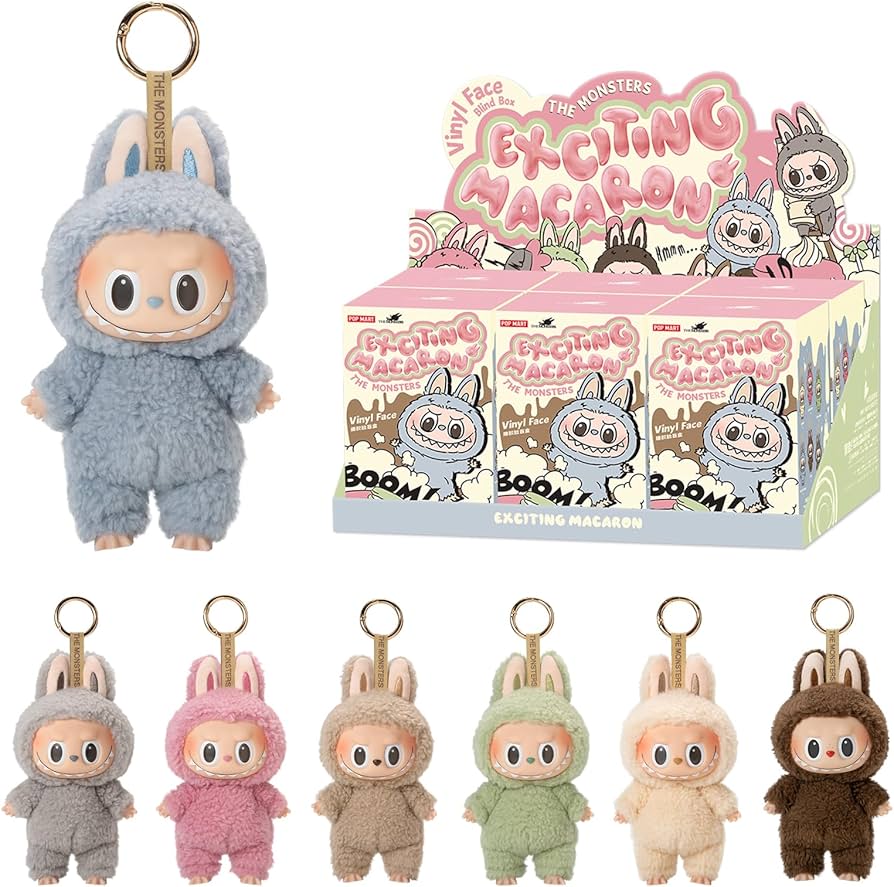 Pop Mart Labubu The Monsters Exciting Macaron Vinyl Face Sealed Case