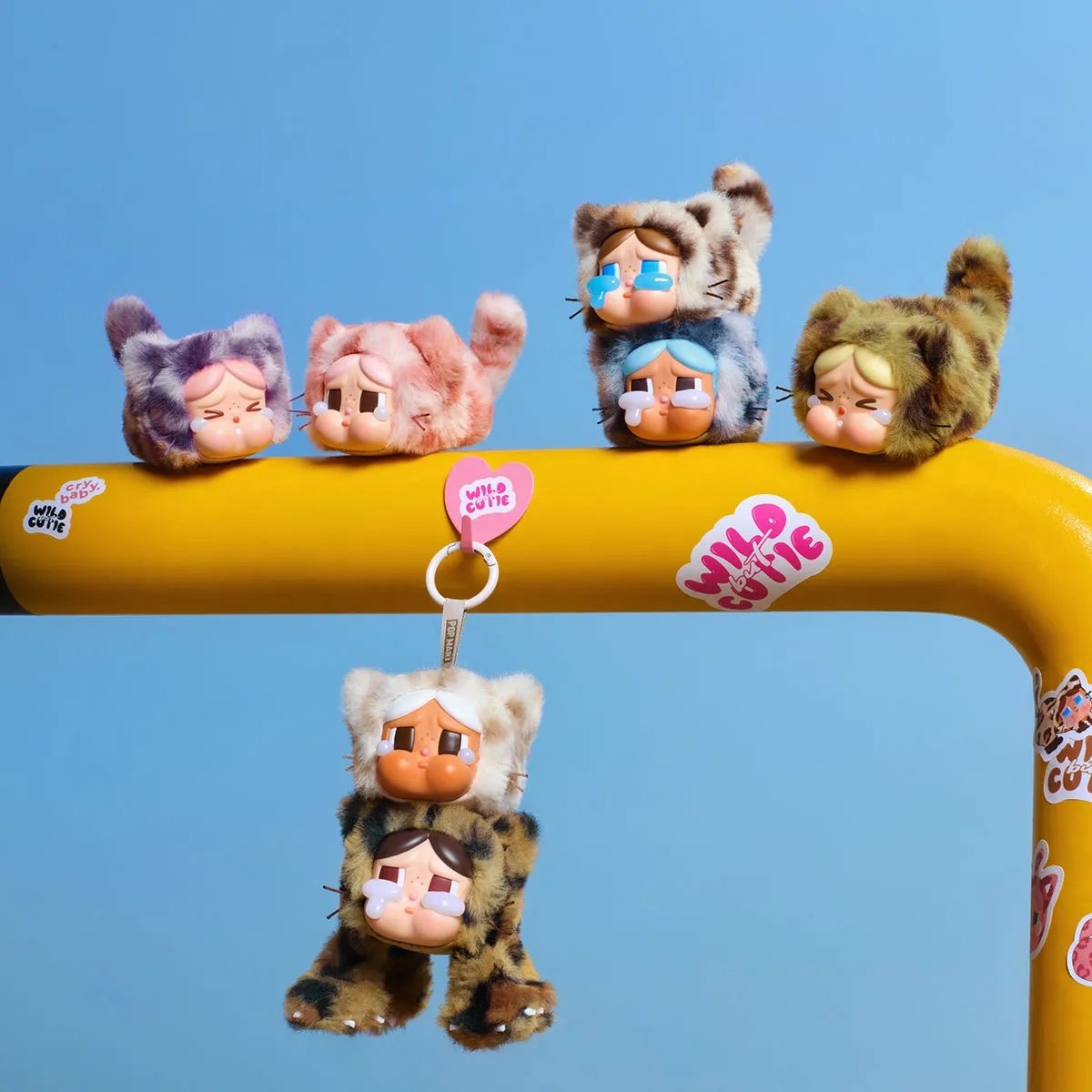 Popmart Labubu Crybaby Wild But Cutie Plush (6 Blind Box) Sealed Case
