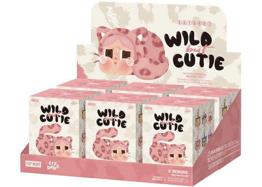 Popmart Labubu Crybaby Wild But Cutie Plush (6 Blind Box) Sealed Case