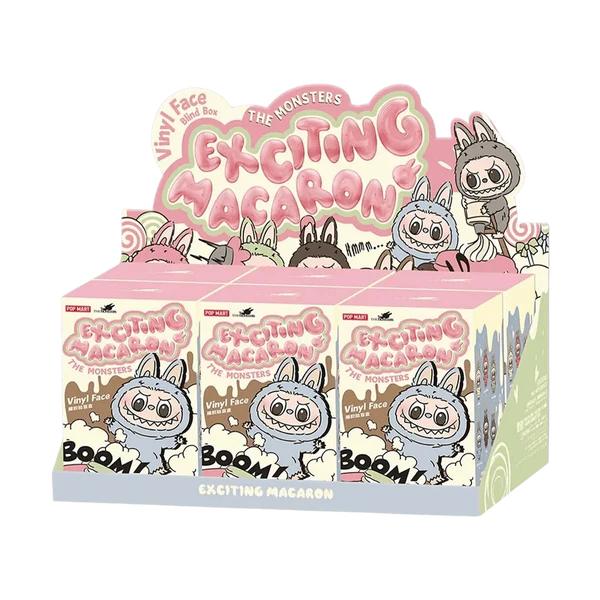Pop Mart Labubu The Monsters Exciting Macaron Vinyl Face Sealed Case