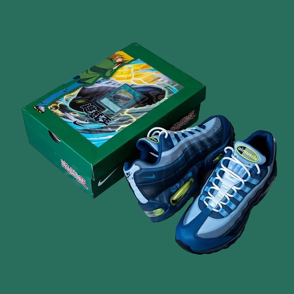 Yu-Gi-Oh Nike Air Max 95 Muscle/Joey With Promo Card on box