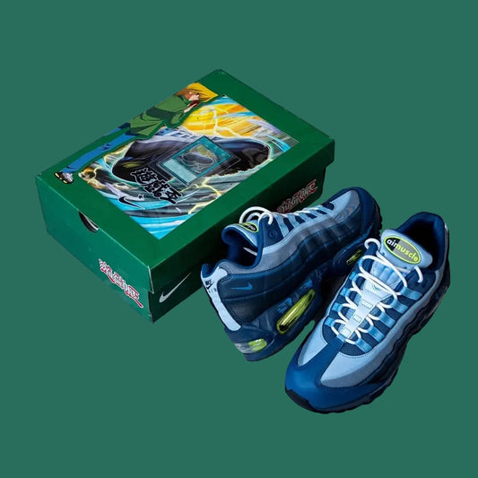 Yu-Gi-Oh Nike Air Max 95 Muscle/Joey With Promo Card on box